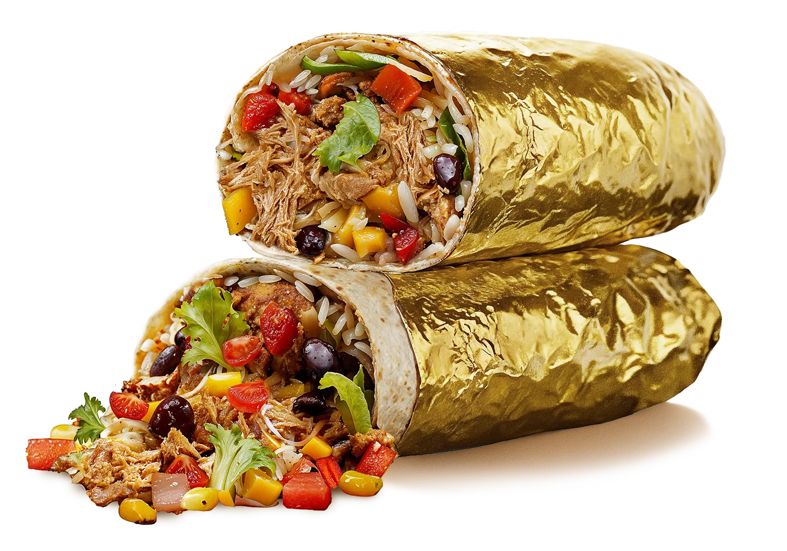 Grande carnitas burrito